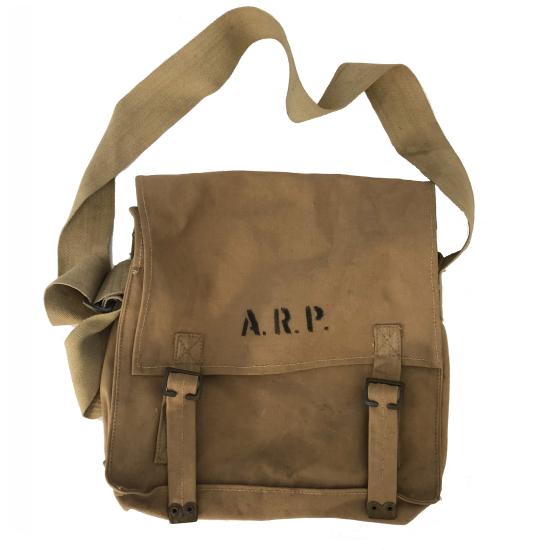 WW2 Air Raid Precautions (ARP) Haversack & Contents