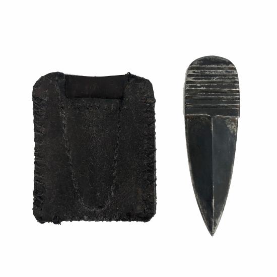WW2 SOE Thumb Knife & Leather Sheath