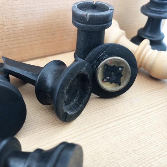 WW2 Chess Set With Concealed Escape Compass