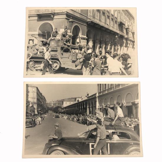 WW2 Photo FFI - Liberation Collaborator Shaved Head