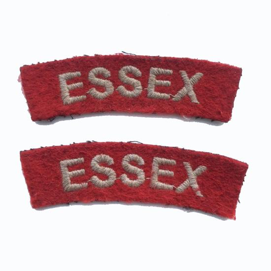 Pair of Essex Shoulder Titles