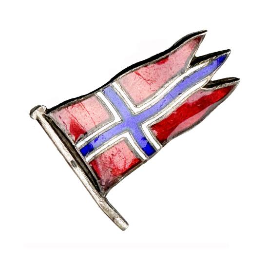 WW2 Era Norwegian Patriotic Pin Badge