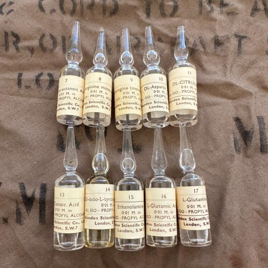 WW2 Ten Medical Ampoules with Contents (a)