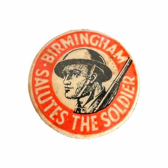WW2 Home Front Badge - Birmingham Salutes the Soldiers