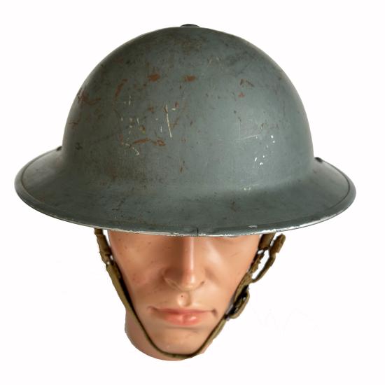 WW2 British Mk.IIc Helmet & Air Ministry Carry Bag - All Matching Dates 1940