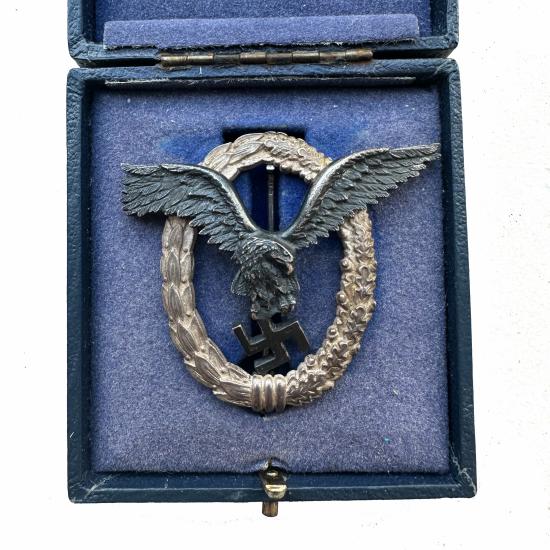 WW2 Luftwaffe Pilot Award Juncker Boxed