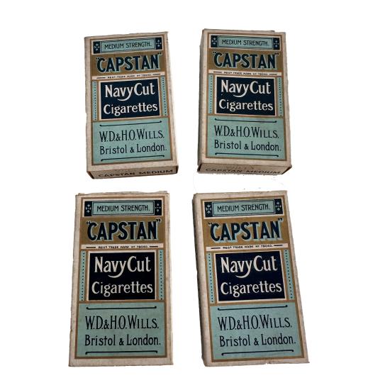 WW2 Four Pack of Unopened Player Ciggarets