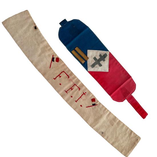 WW2 Two French FFI Armbands